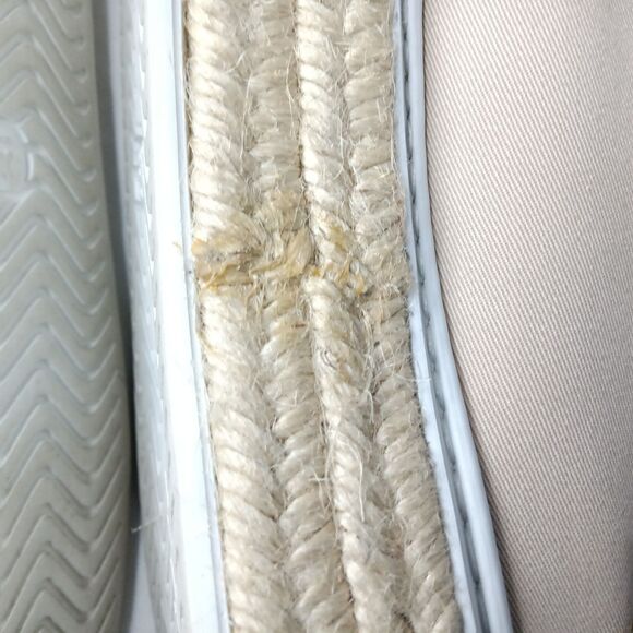 Prada Espadrilles Platform Shoes Beige Canvas  Sneakers Women's Size 39 US 9 - Picture 15 of 15